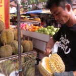 Fruit Seller Opening Durian