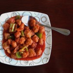 General's Veggie Chicken: crispy-fried soy chicken, sautéed with bell peppers and carrots in spicy sweet and sour sauce - Kevin Longa - kevinlonga.com